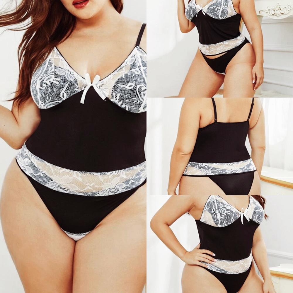 Plus Size Lingerie Set.